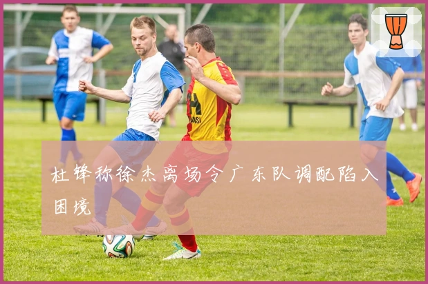 杜锋称徐杰离场令广东队调配陷入困境